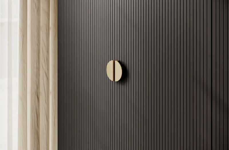 Vier­türiger Schrank Moonir mit Kleiderstange, Regalen und Schubkasten, 200 cm, Schwarz