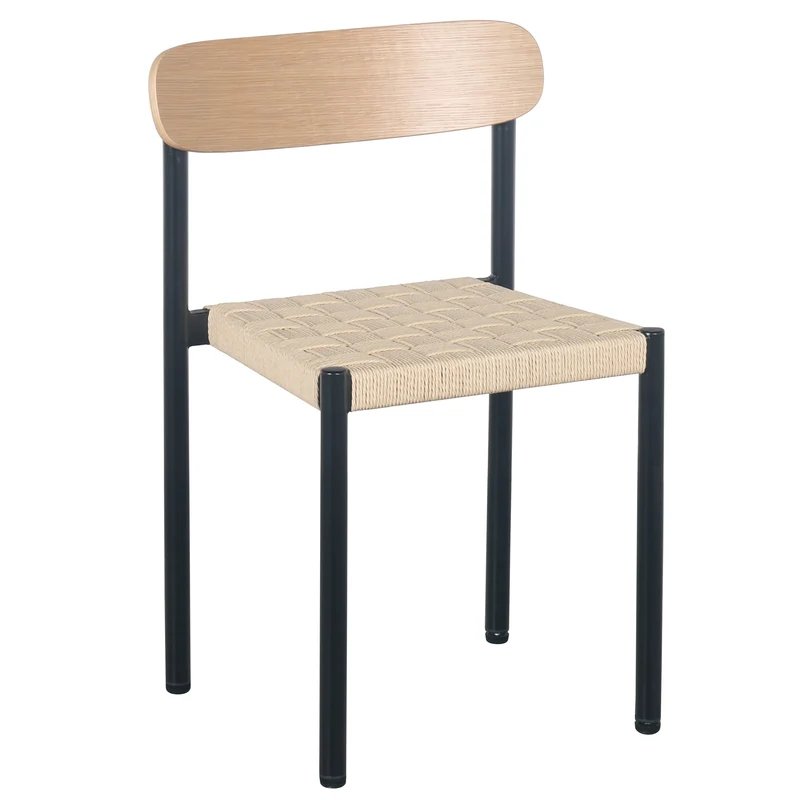 Humalpa Stuhl mit grob geflochtenem Sitz / natur Eiche