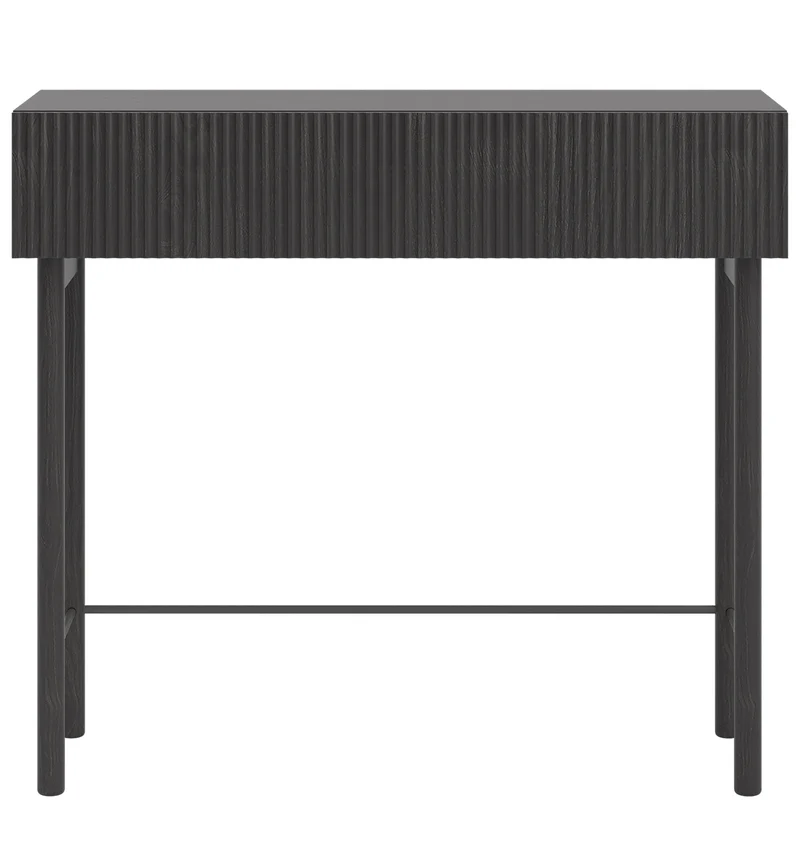 Nolie-Konsole mit Schublade und Füßen 90 cm Portland Esche Schwarz