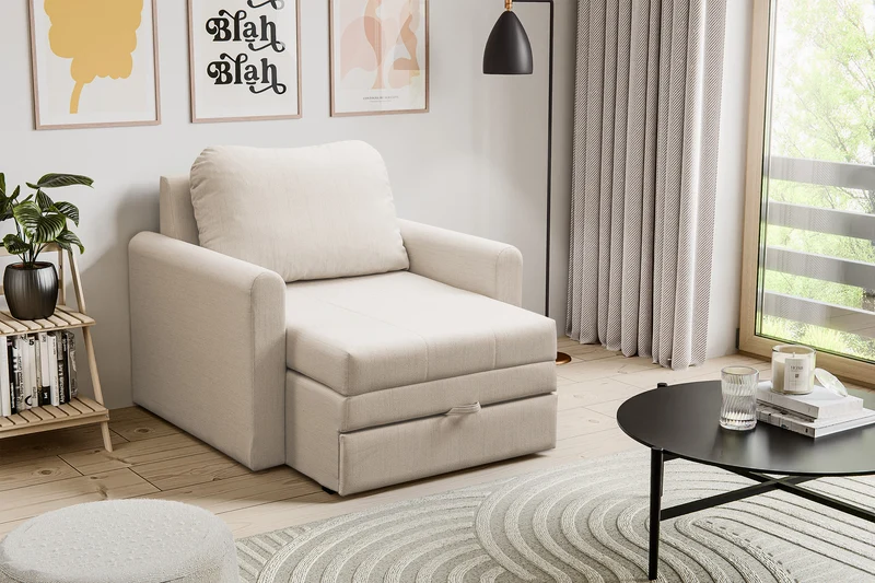 Dejano Relaxsessel hellbeige, Geflecht