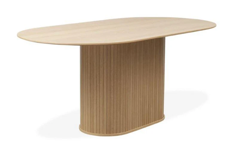 Ovaler Tisch Gativel 95x180 natürliche Eiche