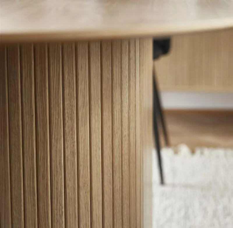 Ovaler Tisch Gativel 95x180 natürliche Eiche