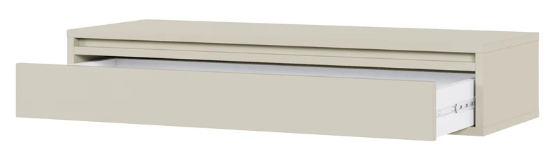 Hängende Evo-Konsole mit Schublade, 90 cm, Kaschmir