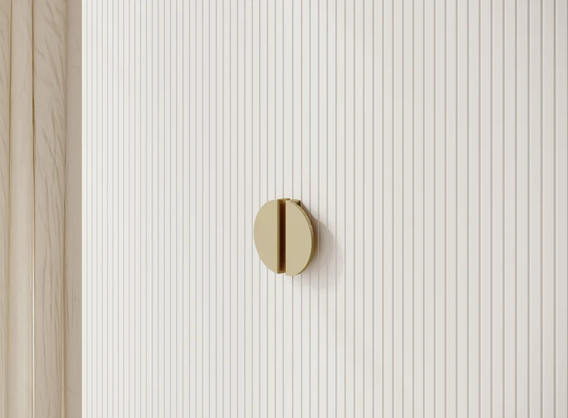 Zweiflügeliger Schrank Moonir mit Kleiderstange und Regalen, 100 cm, Weiß