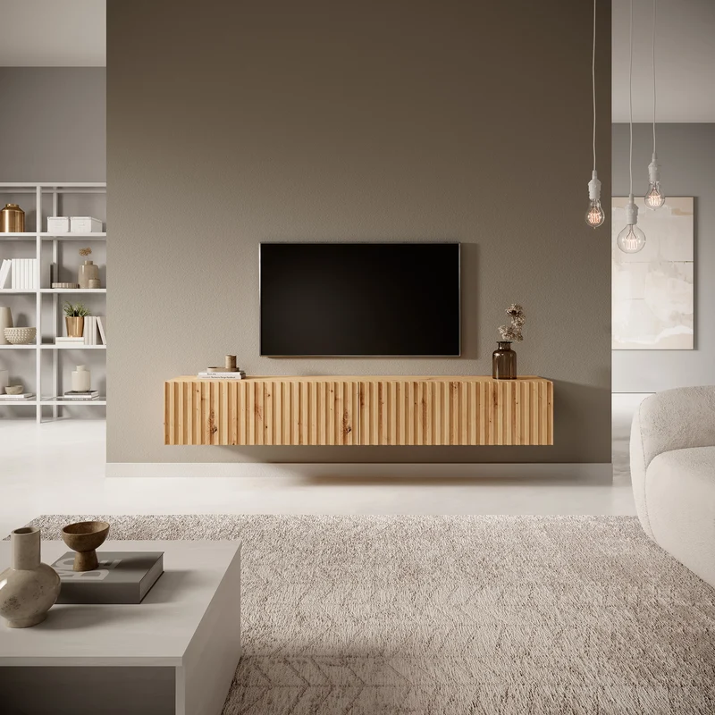 TV-Schrank Telire 175 cm Artisan-Eiche Lamellen