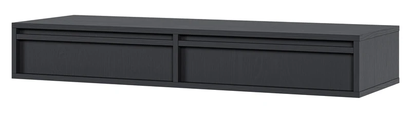Hängender Schminktisch Evo mit Schubladen 110 cm Schwarz