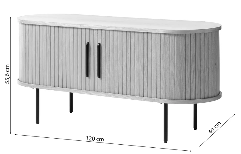 TV-Schrank Gativel 120 cm gebrannte Eiche