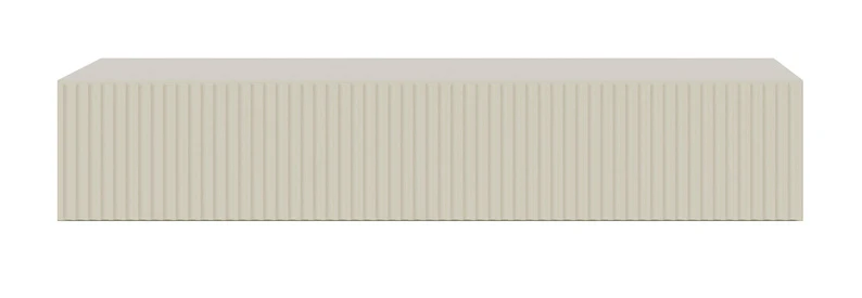 Veldio-Konsole mit gefräster Front und 90 cm Schublade, hängend, grau-beige