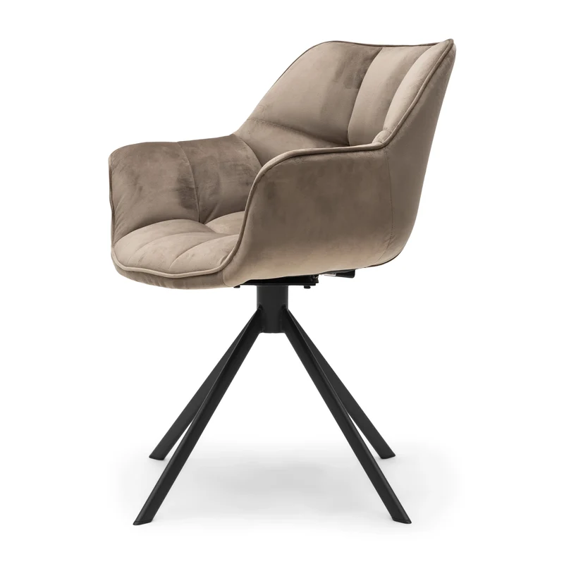 Stuhl Carnaby DAC Turn Leg Vel GlMink