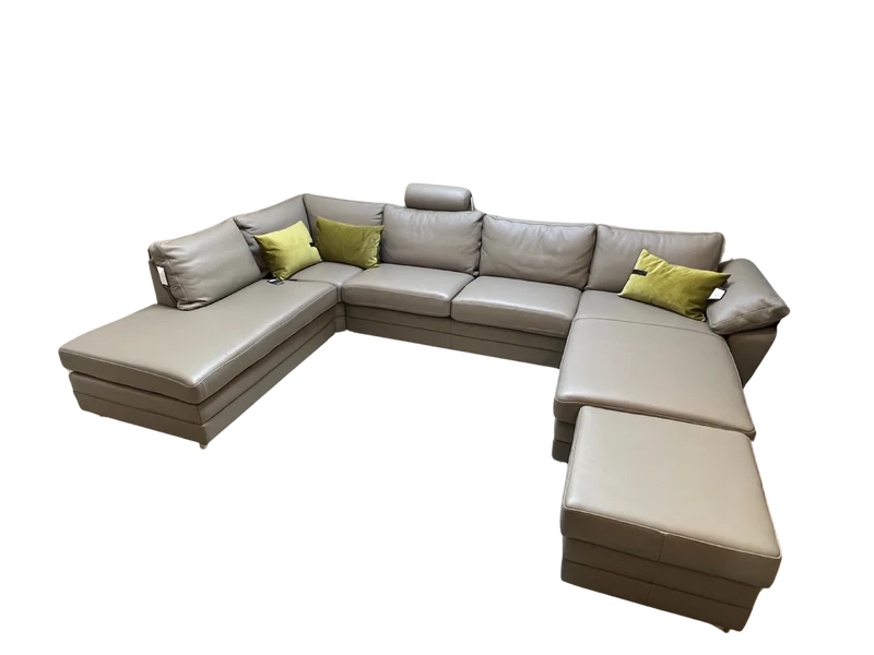 Palermo Sofa - Leder Royal Grey | Outlet