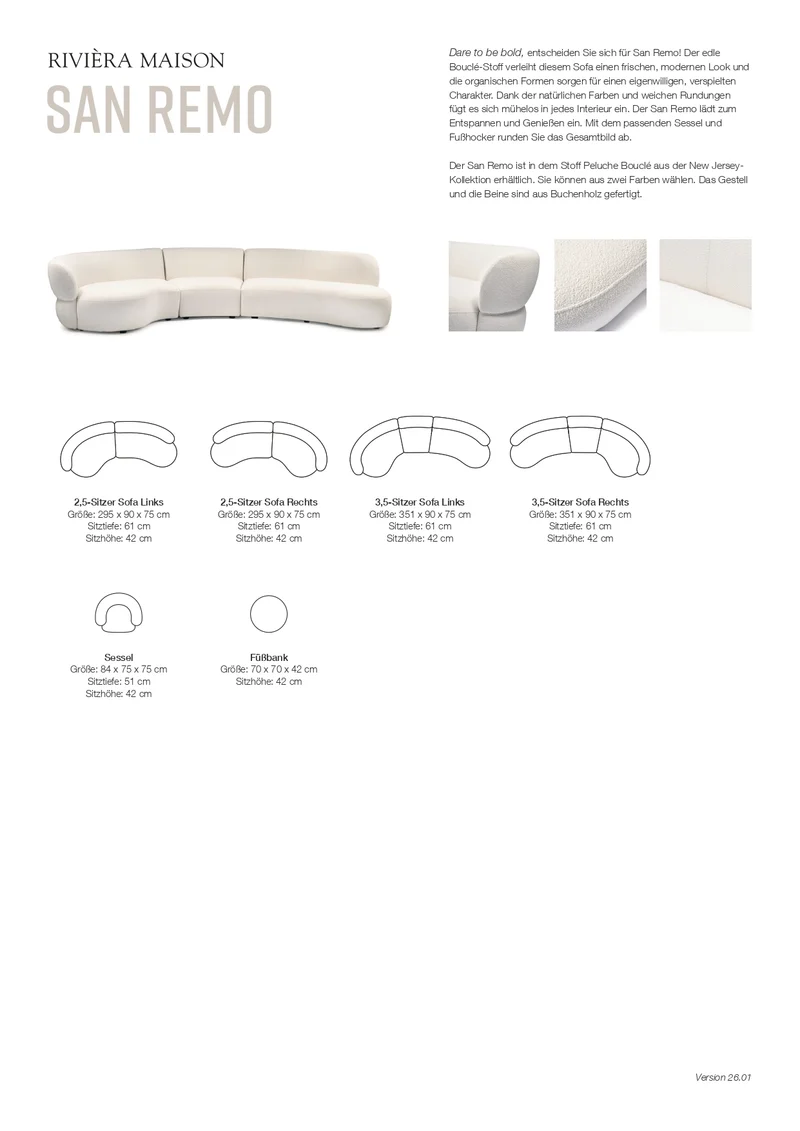 Sofa San Remo