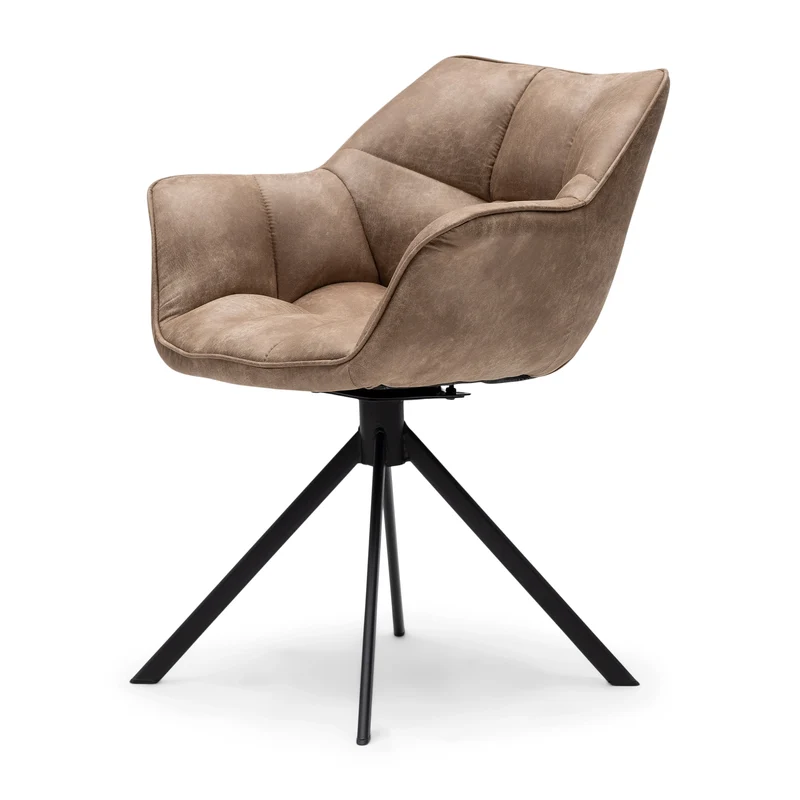 Stuhl Carnaby DAC Turn Leg Pel Camel