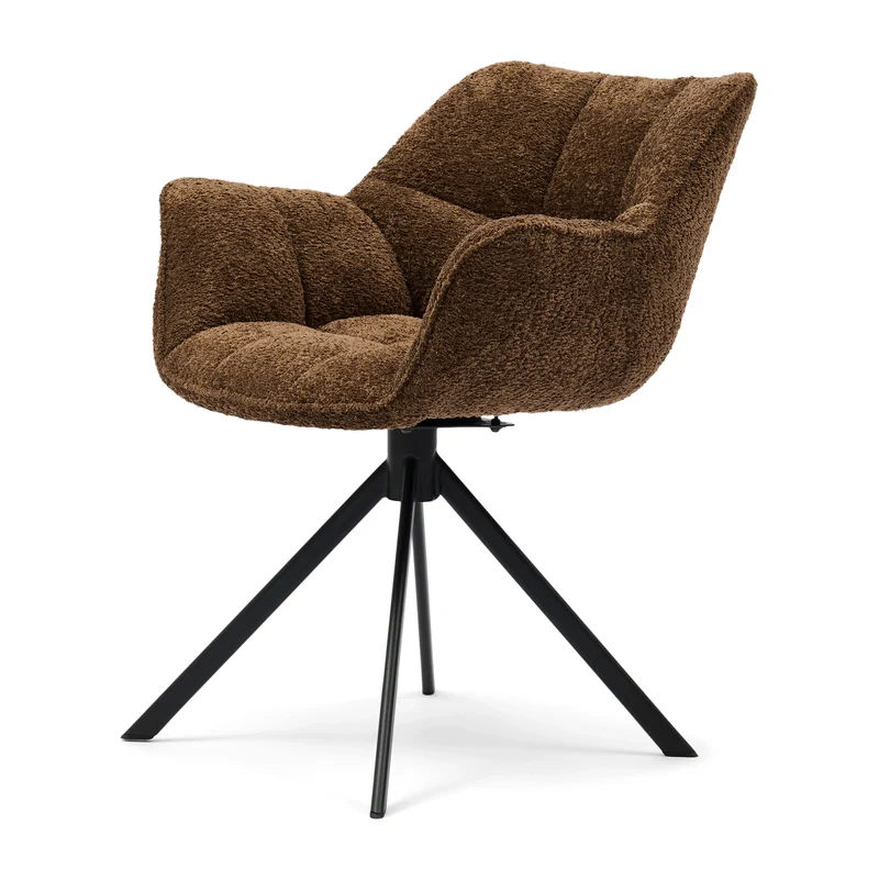 Stuhl Carnaby DAC Turn Leg Umber Brown