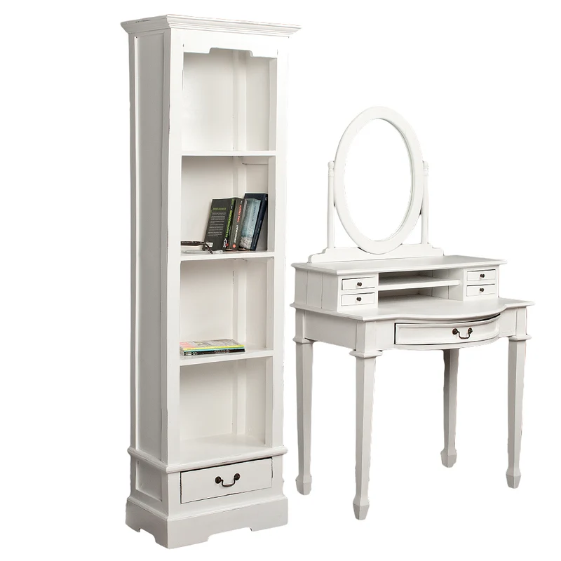 Bücherregal ANGELIQUE Antik Weiß ca. B56cm