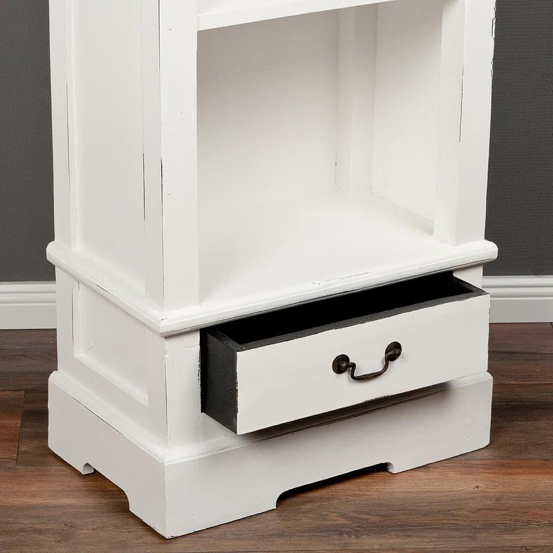 Bücherregal ANGELIQUE Antik Weiß ca. B56cm