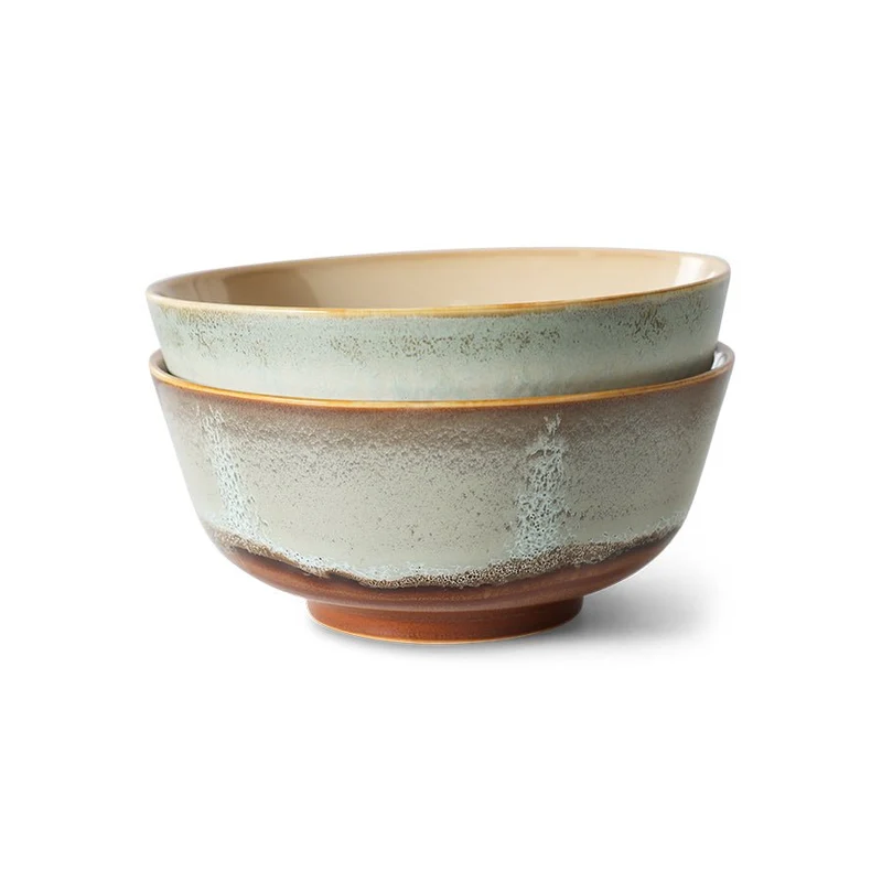 70's Ceramics: Schüsseln Verge, Set von 2