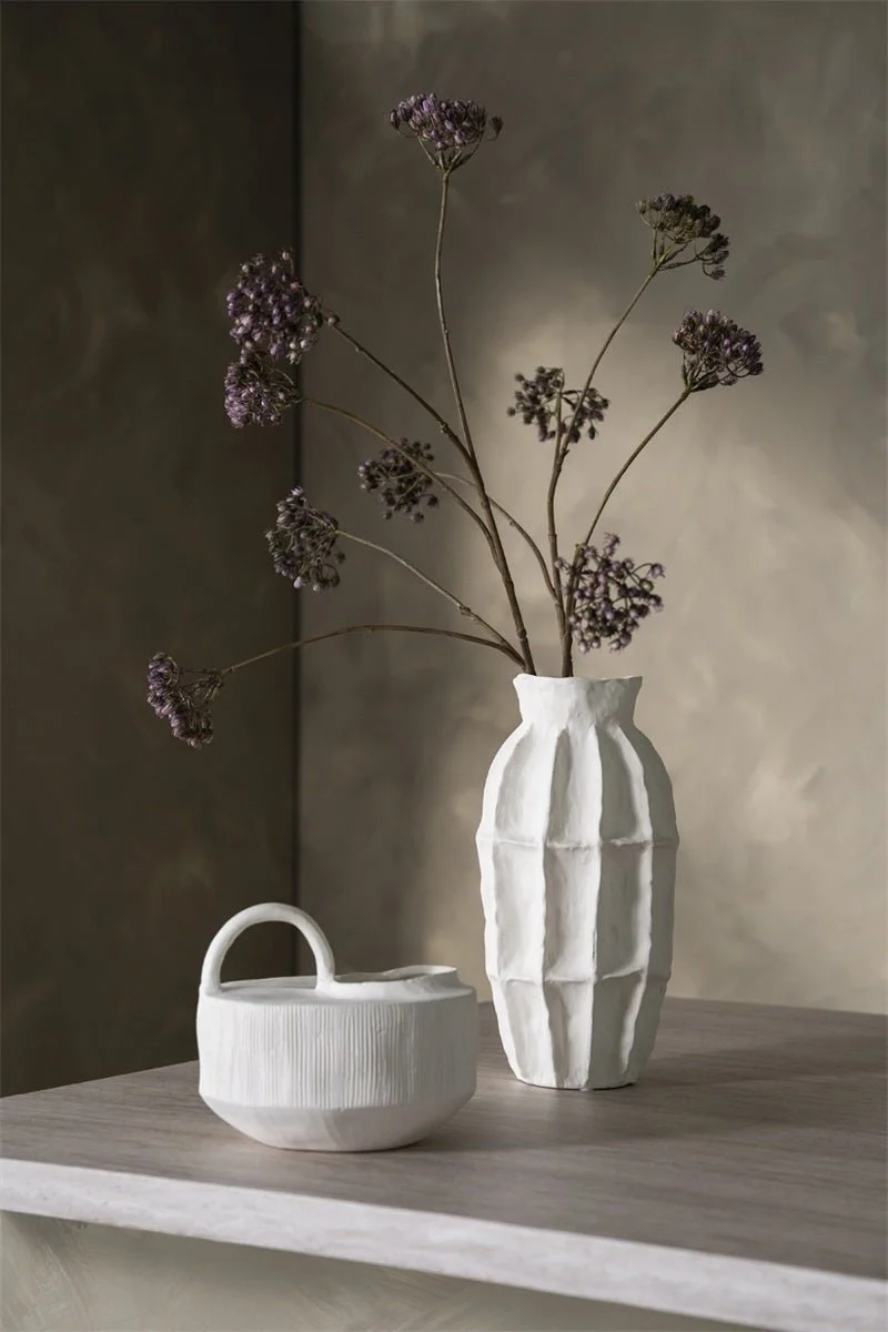 Vase Algarve, weiß