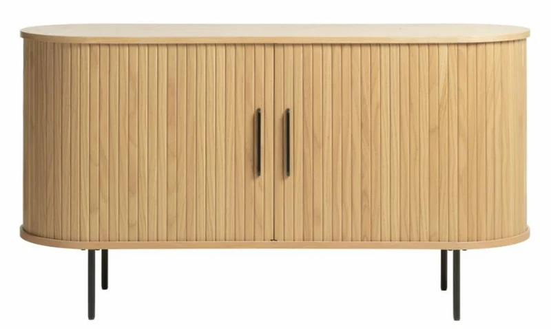 Kommode Gativel 140x76 cm Lamellen Eiche Natur