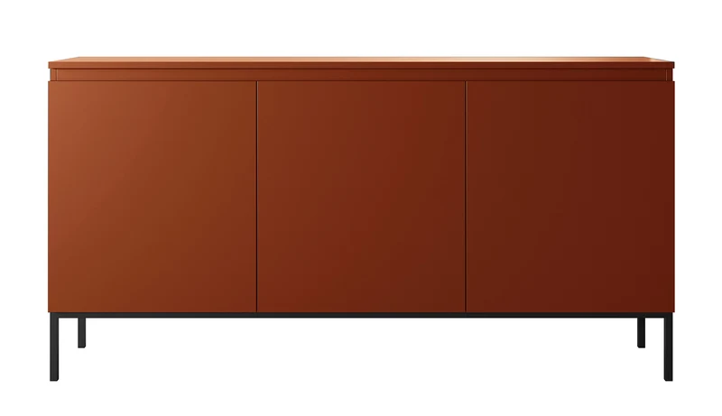 Drehtür-Kommode Bemmi 150 cm Ziegelrot