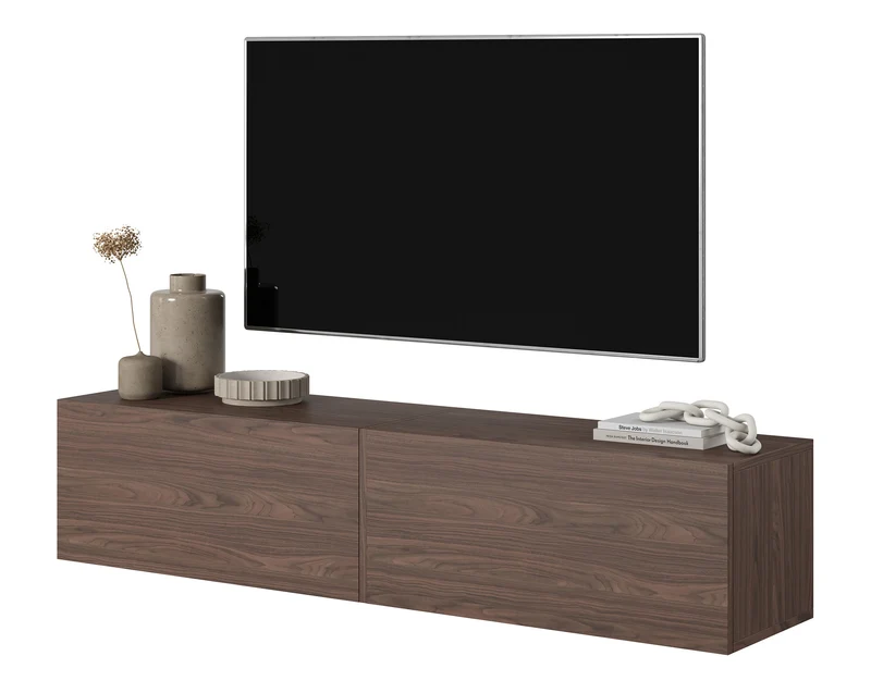 TV-Schrank Bisira 140 cm Nussbaum