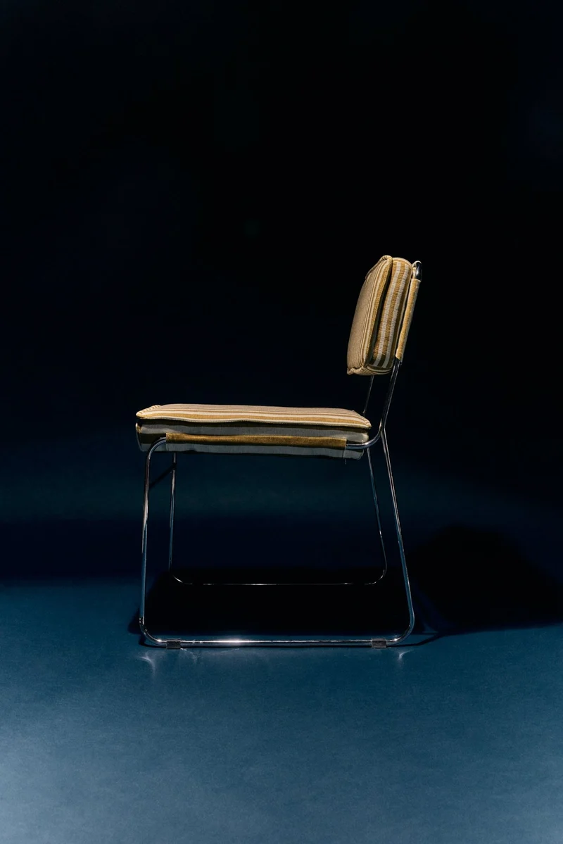 Endless dining chair: stripe, sunflower