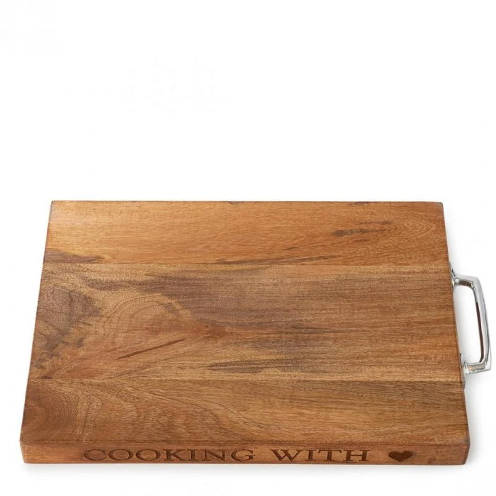 Holzbrett Cooking with love