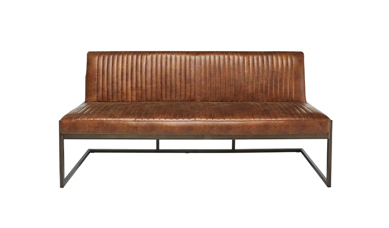 Cayman - Bank - Mikrofaser Hellbraun | 155 cm