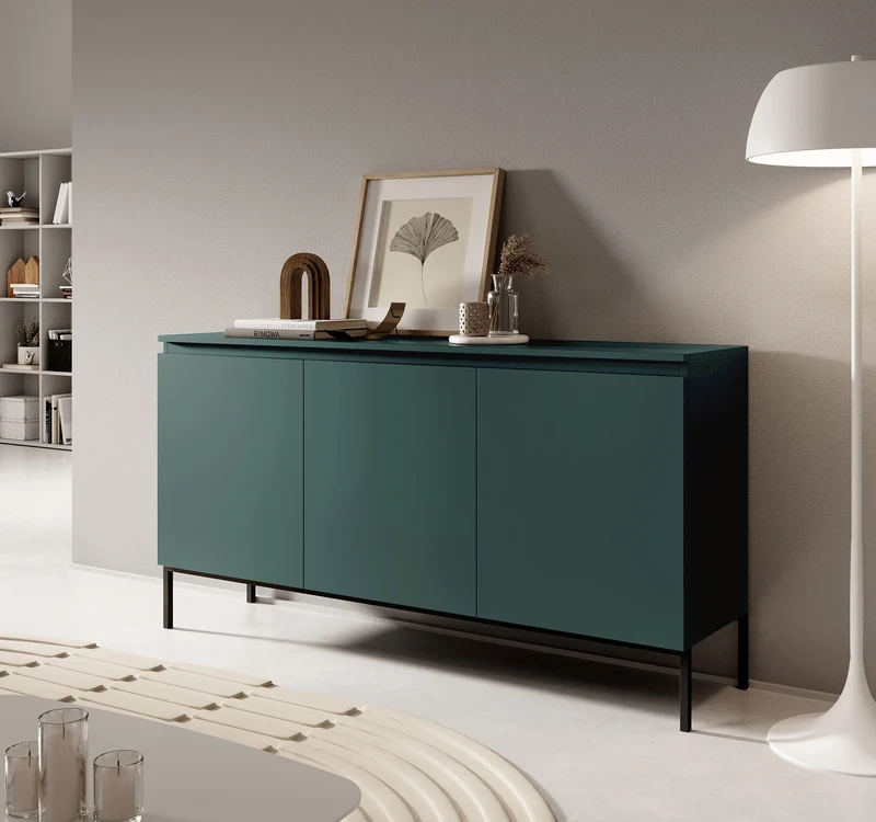 Drehtürenschrank Bemmi 150 cm Dunkelgrün