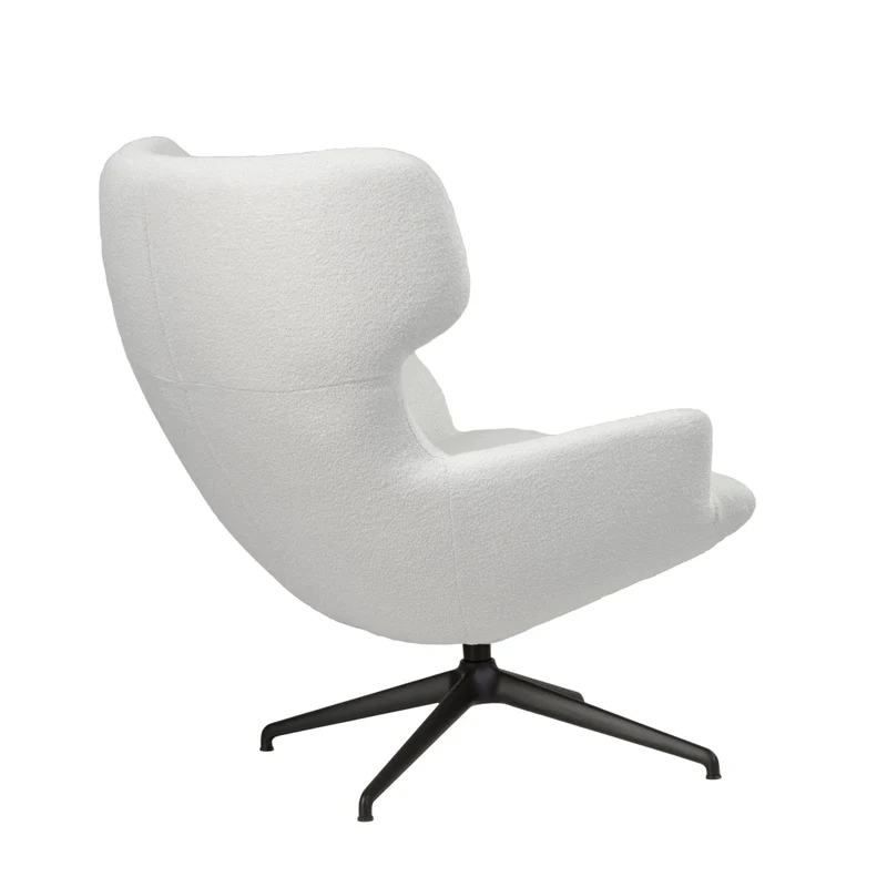 Nora - Hocker - Stoff Alpine | Gestell Donati Schwarz