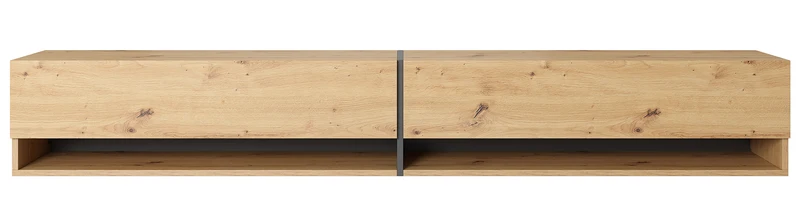 TV-Schrank Mirrgo 200 cm Artisan Eiche mit grafitfarbenen Einsätzen