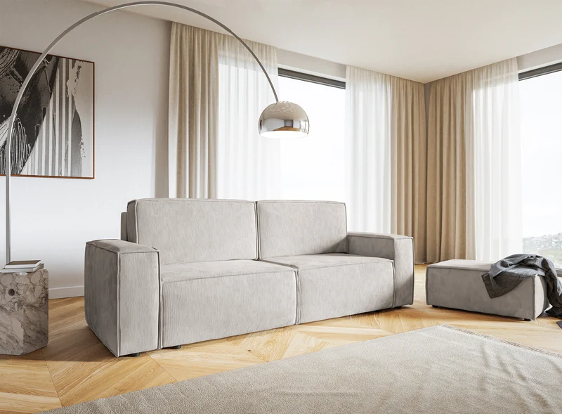 Sitzhocker Copertino 65x90 cm Sand Cord