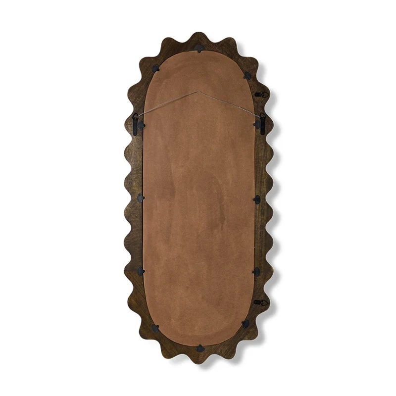 Wooden ripple mirror 135x61cm