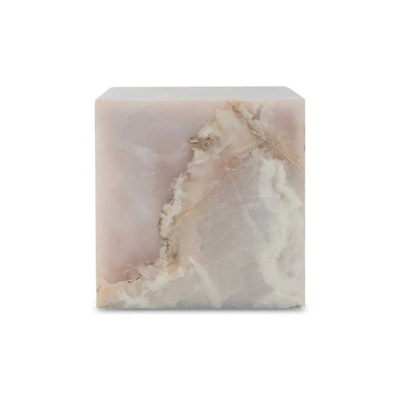 Pink Onyx Block Table