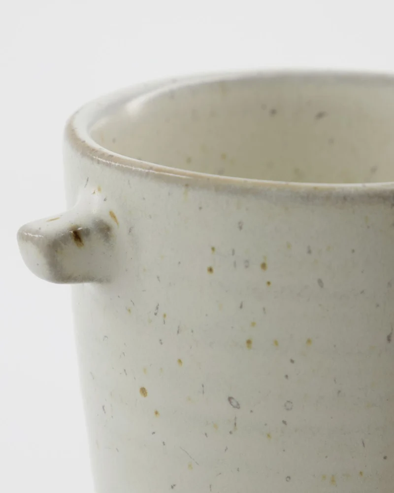 Milch- und Zuckerset Pion, Grau/weiß