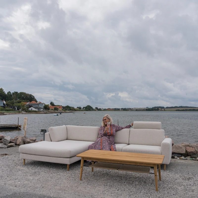 Louise Modulsofa - Mit XL Maxi Modul Links - Stoff Brema Beige
