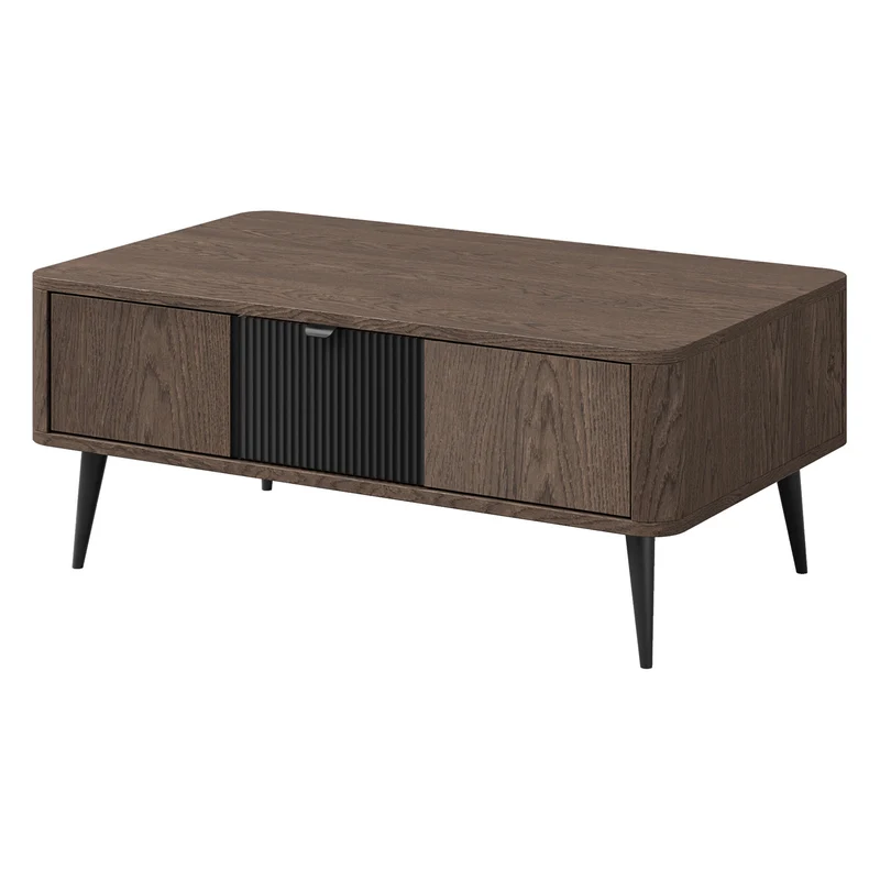 Marly Wohnzimmer-Set 4-teilig mit Vitrine und TV-Lowboard mit Glasklappe – Baltic Storm