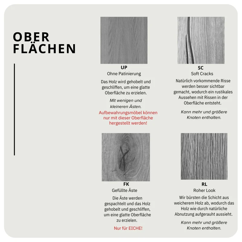 Mono - Esstisch Rund & Ausziehbar | Schweizer Kante - Eiche Massiv UP