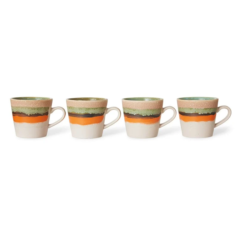 70's Ceramics: Cappuccino Tasse Burst, 300 ml