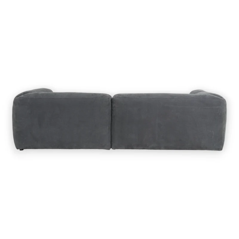 Luna Modulsofa - 1,5 Sitzer mit XXL Chaiselongue Rechts - Stoff Shadow