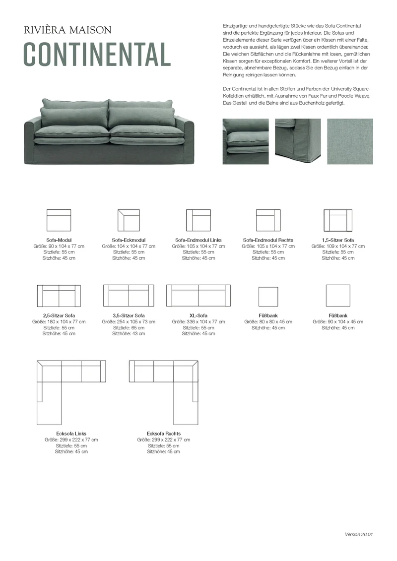 Sofa Continental