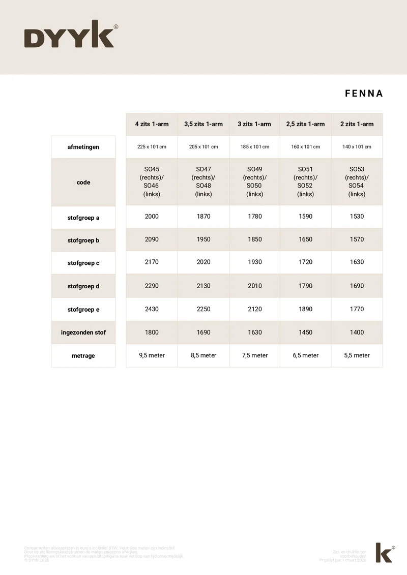 Sofa Fenna