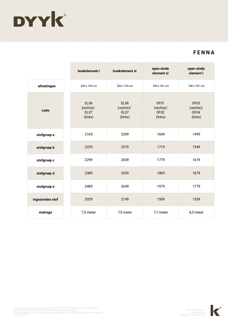 Sofa Fenna