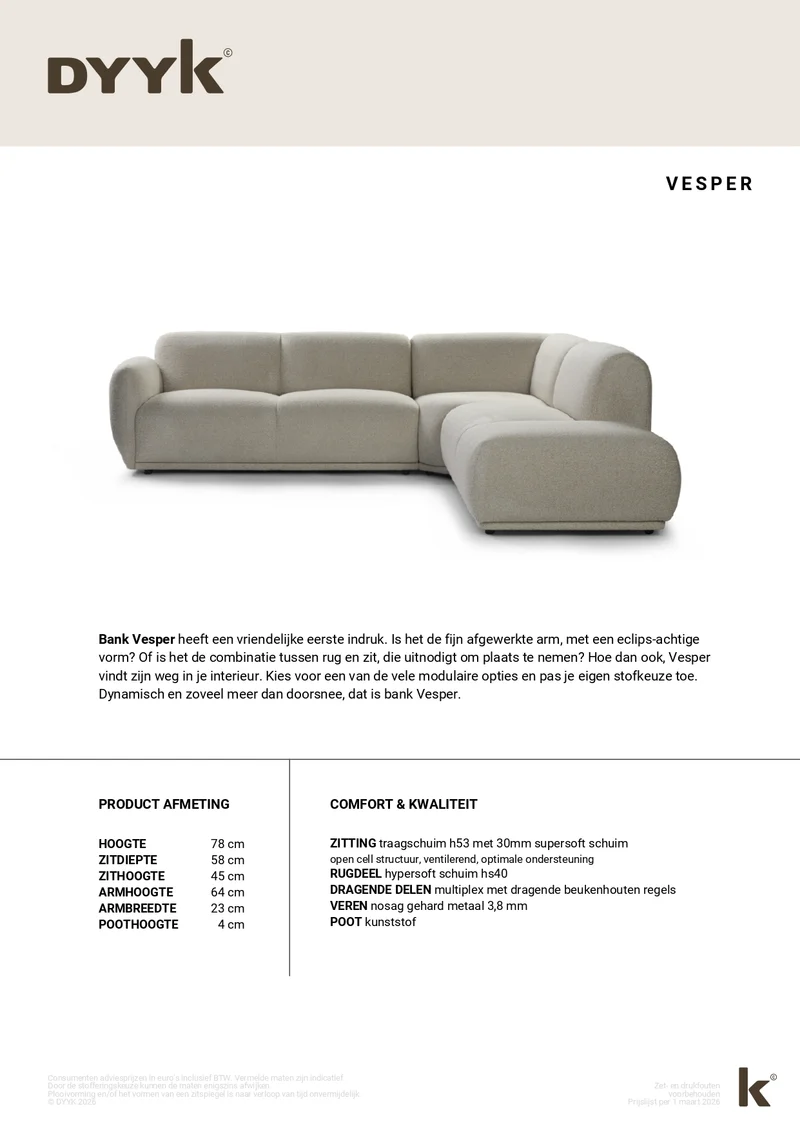 Sofa Vesper