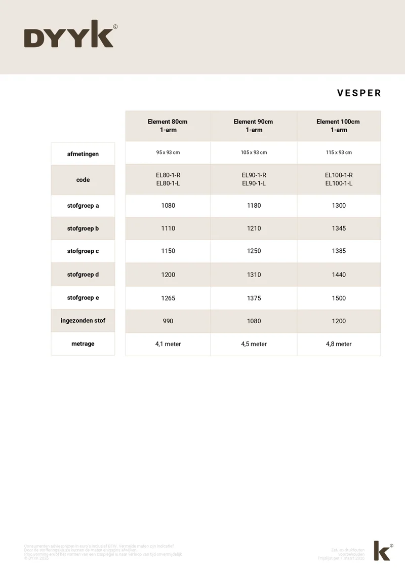 Sofa Vesper