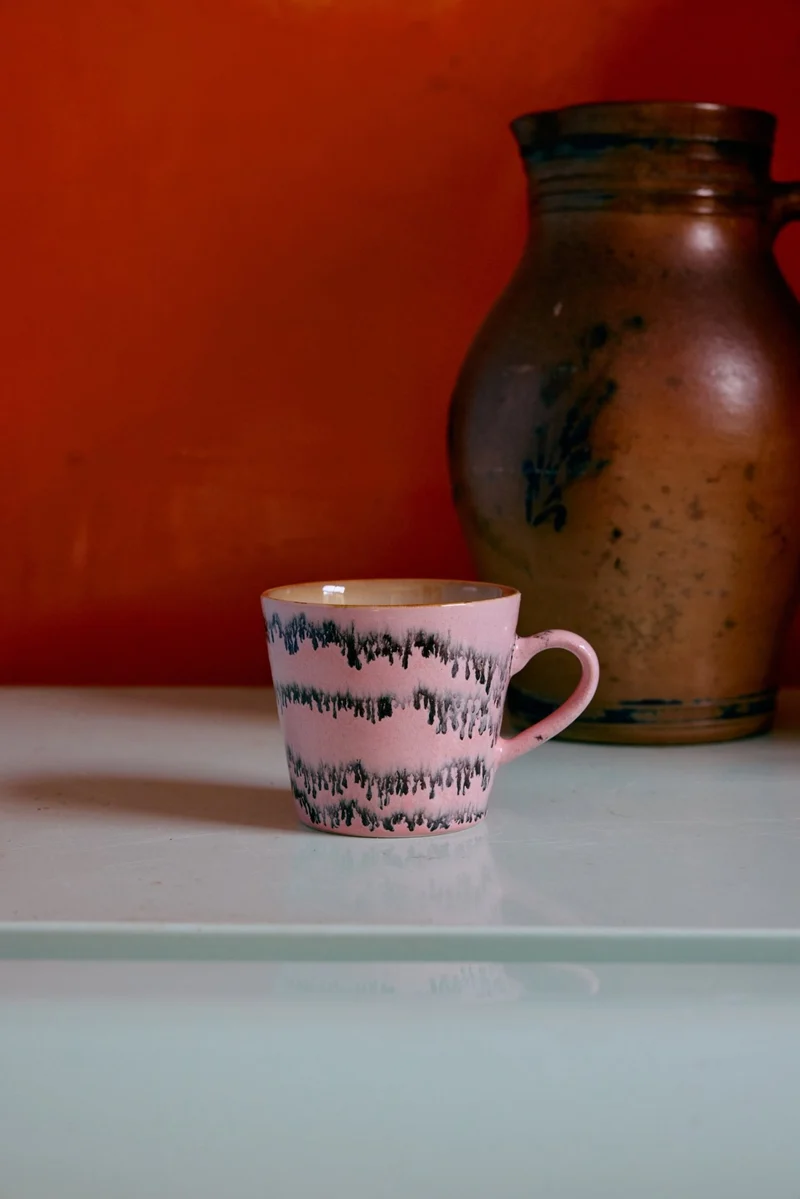 70's Ceramics: Cappuccino Tasse, Bubble