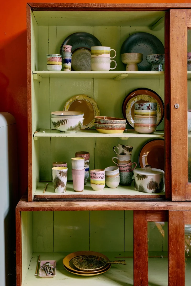 70's Ceramics: Teetassen Baroque Set von 2, 475 ml