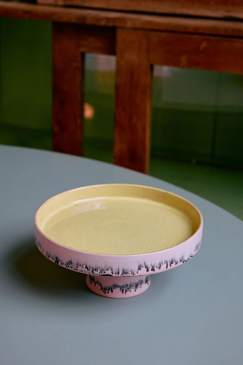 70's Ceramics: Schale auf Fuß, Bubble