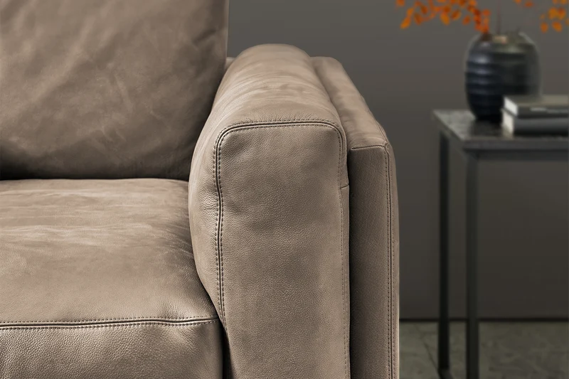 KAWOLA Big Sofa RAINA Leder taupe