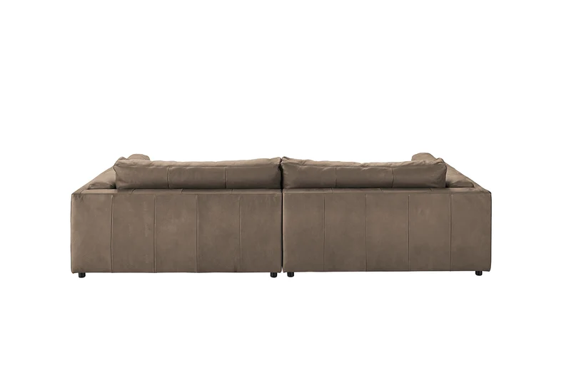 KAWOLA Big Sofa RAINA Leder taupe