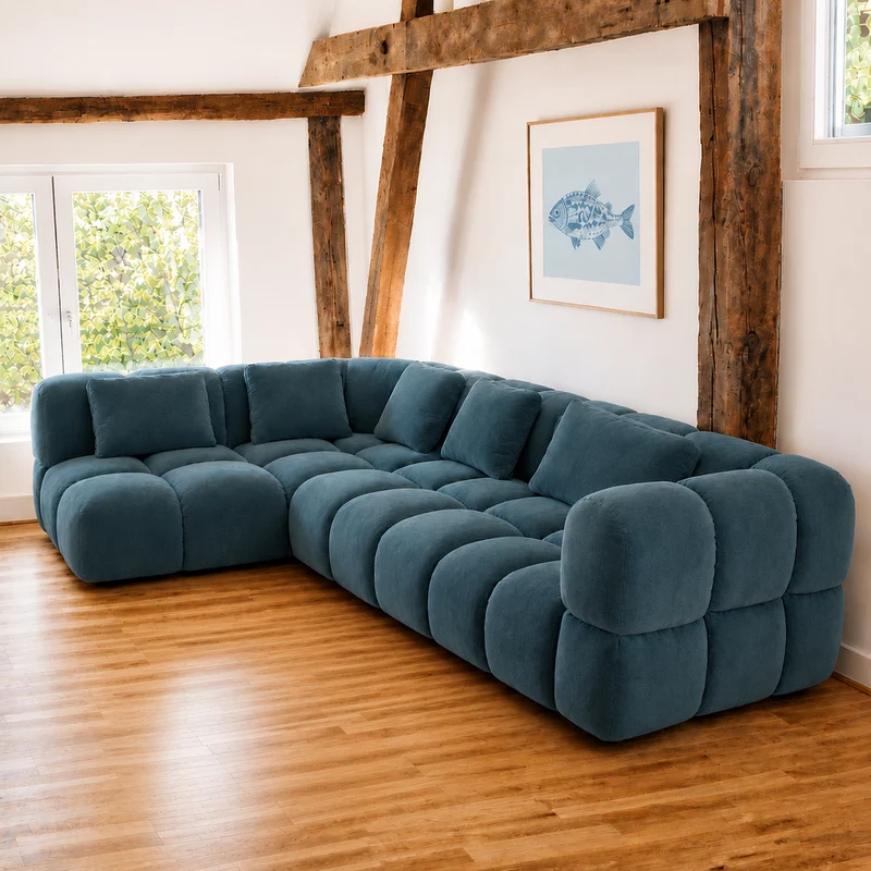 Prestige Modulsofa - Stoff Adore Petrol